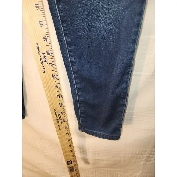 Sonoma Jeggings Maternity Size 10 Blue Jeans Pull On Over Belly Full Cover 1242 - Picture 3 of 8